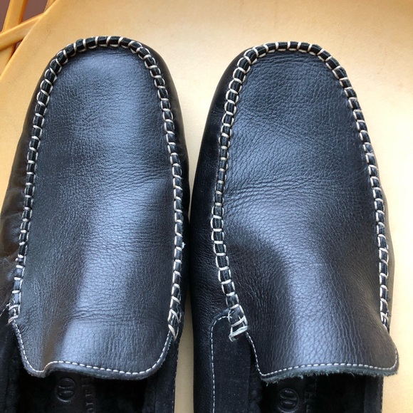Cole Haan Men’s  Loafers Slip On with Fur Lining Black size 10.5 - Picture 9 of 12